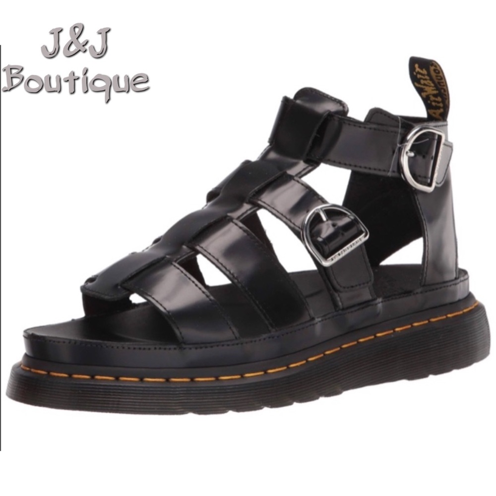 DR MARTENS Mackaye Leather Sandals